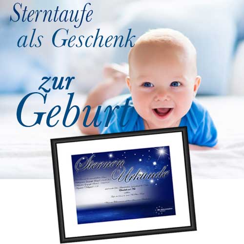 Sterntaufe als Geburtsgeschenk