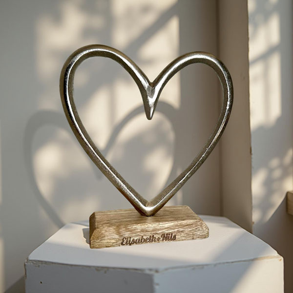 Herz Trophäe mit Gravur