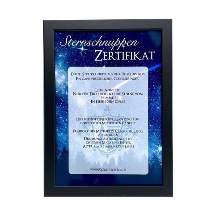 Rahmung für Zertifikat