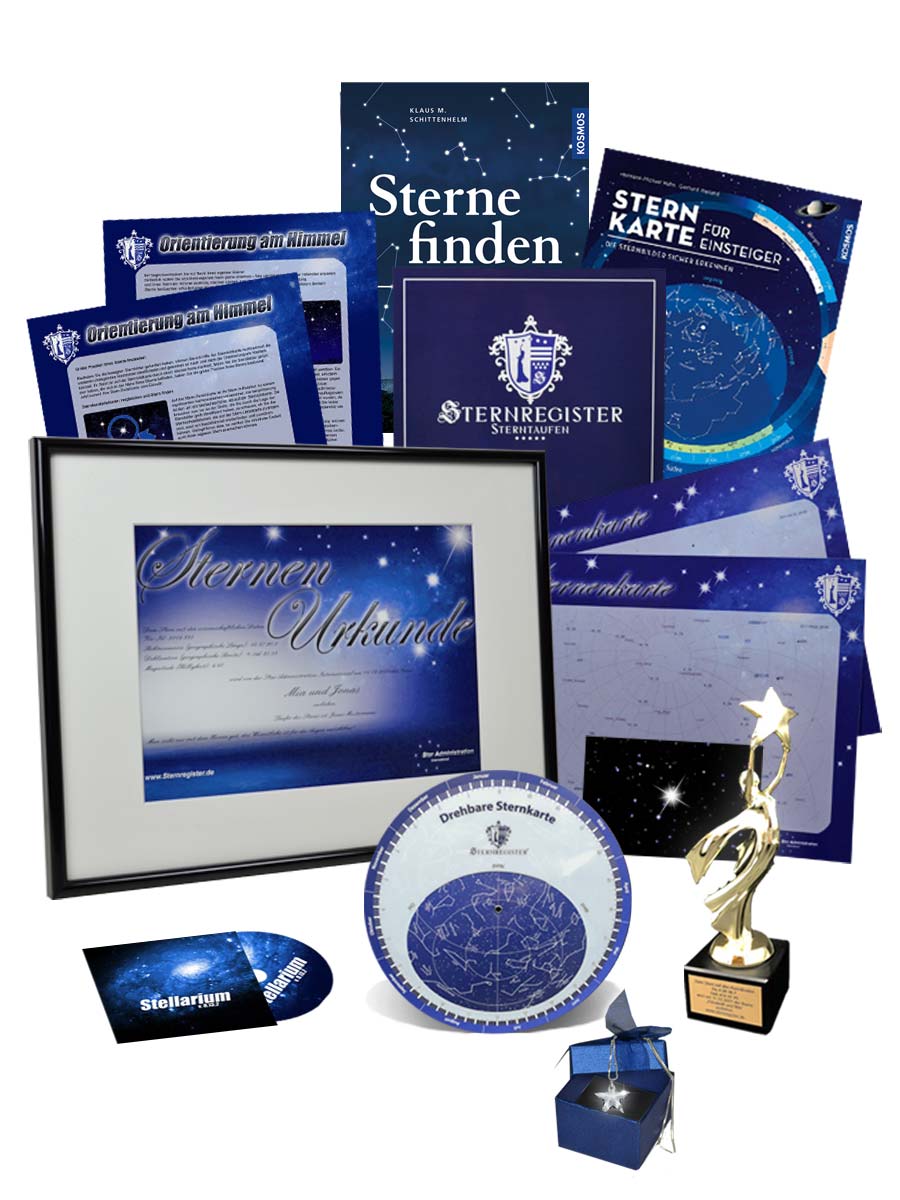 Sterne kaufen - Unser Sterntaufe-Paket